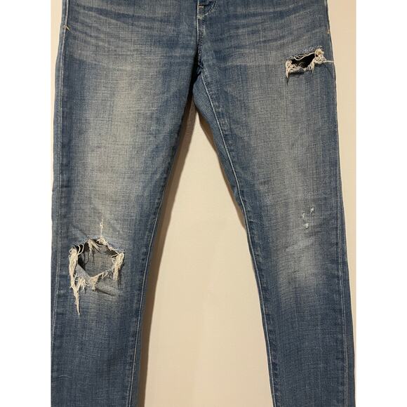 Pilcro And The Letterpress Anthropologie Light Wash Jeans Hyphen Fit Size 27 EUC - Picture 5 of 13